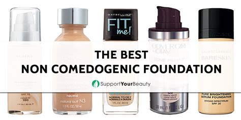 non comedogenic foundations